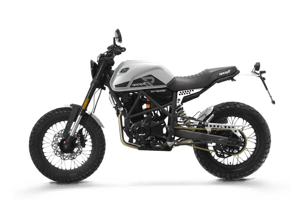 Мотоцикл Rockot SCRAMBLER серый – Фото 2